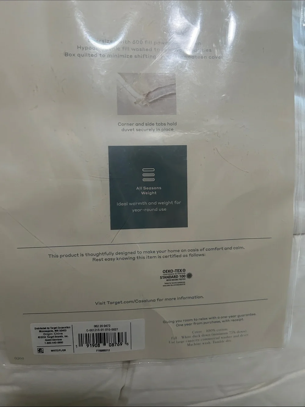 Casaluna F/ Q All Season Premium Down Comforter -